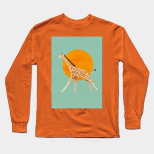 Giraffe and Sun Long Sleeve T-Shirt